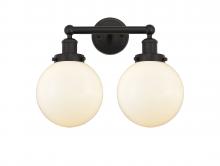  616-2W-OB-G201-8 - Beacon - 2 Light - 17 inch - Oil Rubbed Bronze - Bath Vanity Light