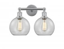  616-2W-PC-G122-8 - Athens - 2 Light - 17 inch - Polished Chrome - Bath Vanity Light