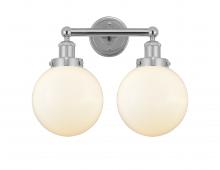  616-2W-PC-G201-8 - Beacon - 2 Light - 17 inch - Polished Chrome - Bath Vanity Light