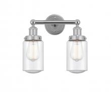  616-2W-PC-G314 - Dover - 2 Light - 14 inch - Polished Chrome - Bath Vanity Light