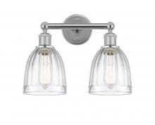  616-2W-PC-G442 - Brookfield - 2 Light - 15 inch - Polished Chrome - Bath Vanity Light