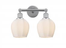  616-2W-PC-G461-6 - Norfolk - 2 Light - 15 inch - Polished Chrome - Bath Vanity Light