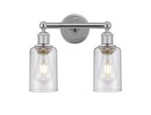  616-2W-PC-G804 - Clymer - 2 Light - 13 inch - Polished Chrome - Bath Vanity Light