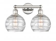  616-2W-PN-G1213-8 - Athens Deco Swirl - 2 Light - 17 inch - Polished Nickel - Bath Vanity Light