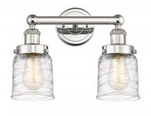  616-2W-PN-G513 - Bell - 2 Light - 14 inch - Polished Nickel - Bath Vanity Light