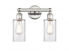  616-2W-PN-G802 - Clymer - 2 Light - 13 inch - Polished Nickel - Bath Vanity Light