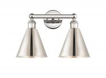  616-2W-PN-MBC-8-PN - Berkshire - 2 Light - 17 inch - Polished Nickel - Bath Vanity Light