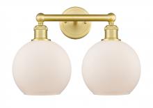  616-2W-SG-G121-8 - Athens - 2 Light - 17 inch - Satin Gold - Bath Vanity Light