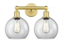  616-2W-SG-G122-8 - Athens - 2 Light - 17 inch - Satin Gold - Bath Vanity Light