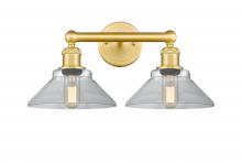  616-2W-SG-G132 - Orwell - 2 Light - 17 inch - Satin Gold - Bath Vanity Light