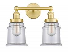  616-2W-SG-G182 - Canton - 2 Light - 15 inch - Satin Gold - Bath Vanity Light