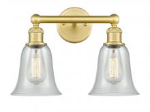  616-2W-SG-G2812 - Hanover - 2 Light - 15 inch - Satin Gold - Bath Vanity Light