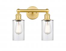  616-2W-SG-G802 - Clymer - 2 Light - 13 inch - Satin Gold - Bath Vanity Light