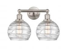  616-2W-SN-G1213-8 - Athens Deco Swirl - 2 Light - 17 inch - Satin Nickel - Bath Vanity Light