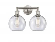  616-2W-SN-G124-8 - Athens - 2 Light - 17 inch - Satin Nickel - Bath Vanity Light