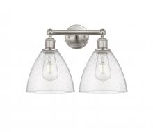  616-2W-SN-GBD-754 - Bristol - 2 Light - 17 inch - Brushed Satin Nickel - Bath Vanity Light