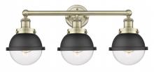  616-3W-AB-HFS-62-BK - Edison - 3 Light - 25 inch - Antique Brass - Bath Vanity Light