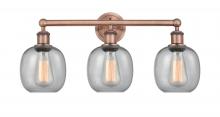  616-3W-AC-G104 - Belfast - 3 Light - 24 inch - Antique Copper - Bath Vanity Light