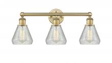  616-3W-BB-G275 - Conesus - 3 Light - 24 inch - Brushed Brass - Bath Vanity Light