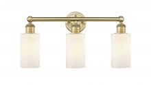  616-3W-BB-G801 - Clymer - 3 Light - 22 inch - Brushed Brass - Bath Vanity Light