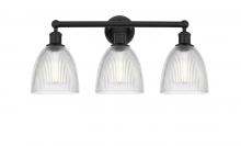  616-3W-BK-G382 - Castile - 3 Light - 24 inch - Matte Black - Bath Vanity Light