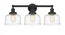  616-3W-BK-G713 - Bell - 3 Light - 26 inch - Matte Black - Bath Vanity Light