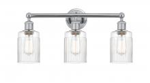  616-3W-PC-G342 - Hadley - 3 Light - 23 inch - Polished Chrome - Bath Vanity Light