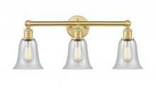  616-3W-SG-G2812 - Hanover - 3 Light - 24 inch - Satin Gold - Bath Vanity Light