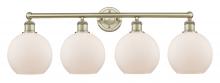  616-4W-AB-G121-8 - Athens - 4 Light - 35 inch - Antique Brass - Bath Vanity Light