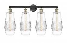  616-4W-BAB-G682-7 - Windham - 4 Light - 34 inch - Black Antique Brass - Bath Vanity Light