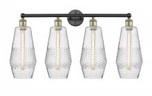  616-4W-BAB-G684-7 - Windham - 4 Light - 34 inch - Black Antique Brass - Bath Vanity Light