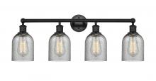  616-4W-BK-G257 - Caledonia - 4 Light - 32 inch - Matte Black - Bath Vanity Light