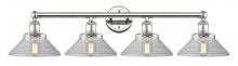  616-4W-PN-G132 - Orwell - 4 Light - 35 inch - Polished Nickel - Bath Vanity Light