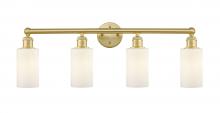  616-4W-SG-G801 - Clymer - 4 Light - 31 inch - Satin Gold - Bath Vanity Light