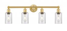  616-4W-SG-G804 - Clymer - 4 Light - 31 inch - Satin Gold - Bath Vanity Light