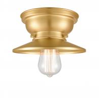  623-1F-SG-M4-SG - Railroad - 1 Light - 8 inch - Satin Gold - Flush Mount