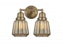  623-2W-BB-G146 - Chatham - 2 Light - 14 inch - Brushed Brass - Bath Vanity Light