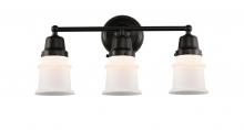  623-3W-BK-G181S - Canton - 3 Light - 21 inch - Matte Black - Bath Vanity Light