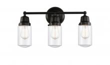  623-3W-BK-G312 - Dover - 3 Light - 21 inch - Matte Black - Bath Vanity Light