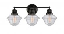  623-3W-BK-G534 - Oxford - 3 Light - 24 inch - Matte Black - Bath Vanity Light