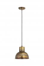  650-1P-BC-7 - Charita - 1 Light - 7 inch - Burnt Copper - Cord hung - Mini Pendant