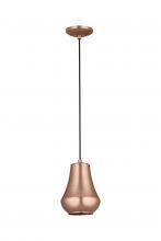  654-1P-AC-7 - Hartford - 1 Light - 7 inch - Antique Copper - Cord hung - Mini Pendant