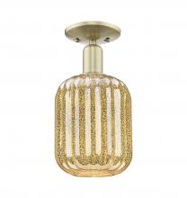 Innovations Lighting 716-1C-AB-G460-7ME - Preston Cylinder - 1 Light - 6 inch - Antique Brass - Semi-Flush Mount