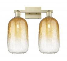 Innovations Lighting 716-2W-AB-G482-7AM - Brookhaven Cloche - 2 Light - 16 inch - Antique Brass - Bath Vanity Light