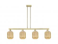 Innovations Lighting 716-4I-AB-G460-7ME - Preston Cylinder - 4 Light - 48 inch - Antique Brass - Cord hung - Island Light