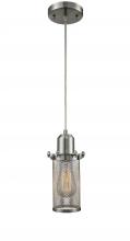  900-1P-SN-CE219-SN - Quincy Hall - 1 Light - 5 inch - Brushed Satin Nickel - Cord hung - Mini Pendant