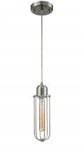  900-1P-SN-CE225-SN - Muselet - 1 Light - 5 inch - Brushed Satin Nickel - Cord hung - Mini Pendant