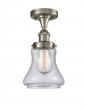 Innovations Lighting 916-1C-SN-G194 - Bellmont - 1 Light - 6 inch - Brushed Satin Nickel - Semi-Flush Mount