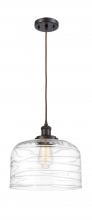  916-1P-OB-G713-L - Bell - 1 Light - 12 inch - Oil Rubbed Bronze - Cord hung - Mini Pendant