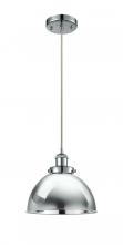  916-1P-PC-MFD-10-PC - Derby - 1 Light - 10 inch - Polished Chrome - Cord hung - Mini Pendant